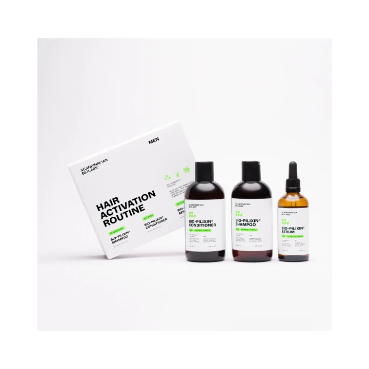 Hair Routine Men (schampo, balsam, serum) 600 ml Scandinavian Biolabs