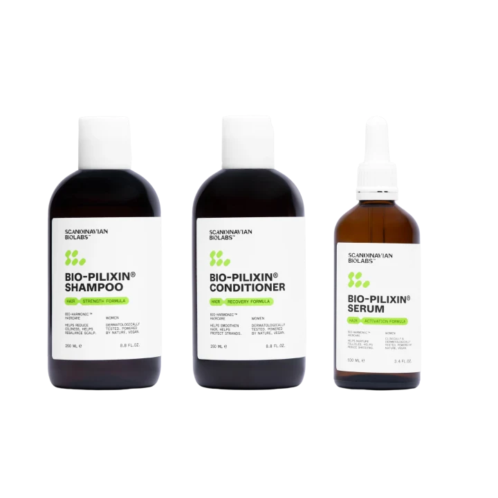 Hair Routine Women (schampo, balsam, serum) 600 ml Scandinavian Biolabs