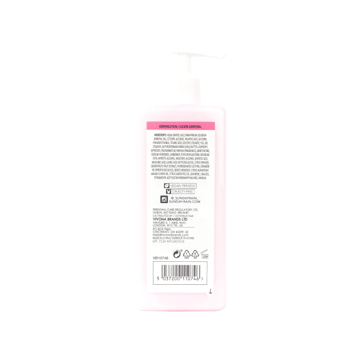 Sunday Rain Pink Grapefruit & Sea Salt Body Lotion 440 ml Sundayrain