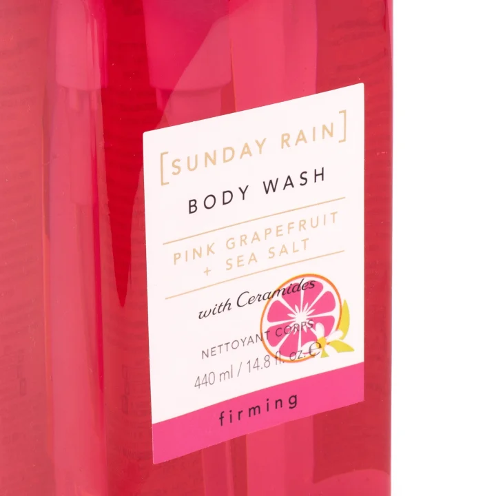 Sunday Rain Pink Grapefruit & Sea Salt Body Wash 440 ml Sundayrain