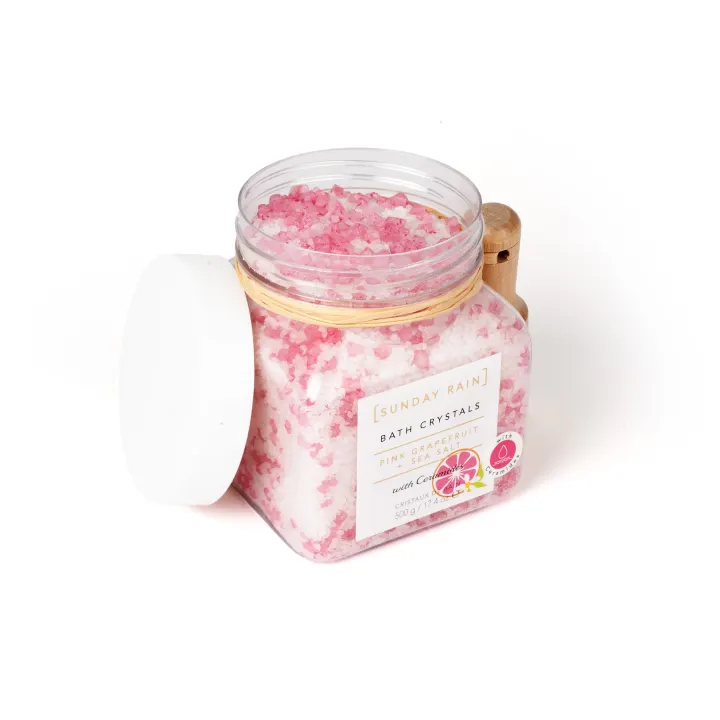 Sunday Rain Pink Grapefruit & Sea Salt Bath Crystals 500 g Sundayrain