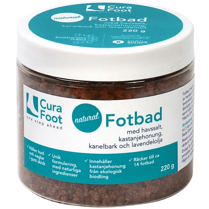 CuraFoot Natural Fotbad 220 g Curafoot
