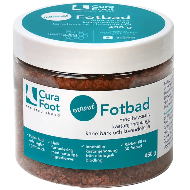 CuraFoot Natural Fotbad 450 g Curafoot