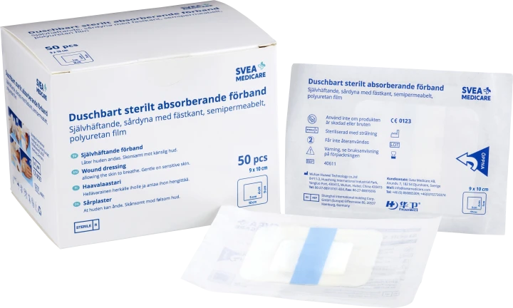 Svea Medicare Duschbart Sterilt Snabbförband 9x10 cm 50 st Svea Medicare