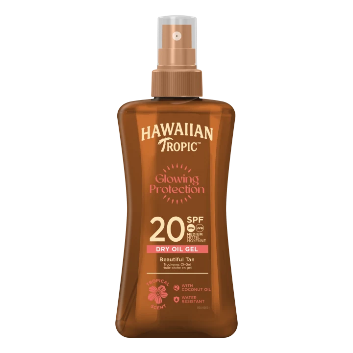Hawaiian Tropic Glowing Protection Dry Oil Gel SPF 20, 200 ml Hawaiian Tropic