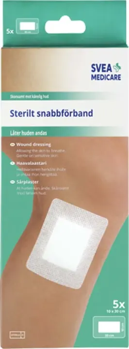 Svea Medicare Sterilt Snabbförband 10x30 cm 5 st Svea Medicare
