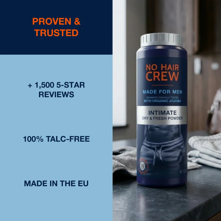 No Hair Crew Body Hair Intimate Dry & Fresh Powder 100 g No Hair Crew