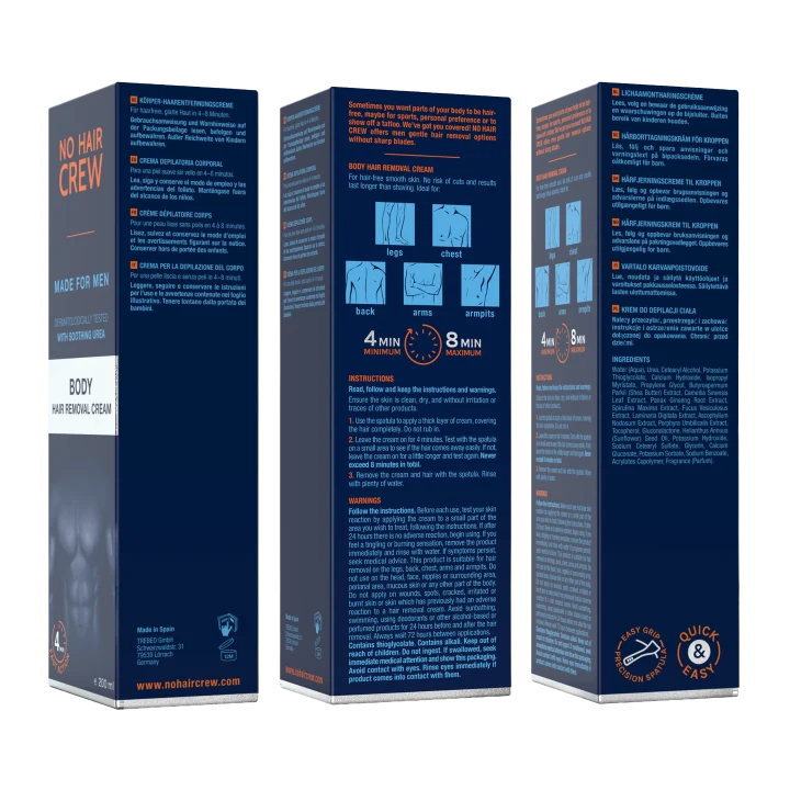 No Hair Crew Body Hair Body Hair Removal Cream 200 ml No Hair Crew