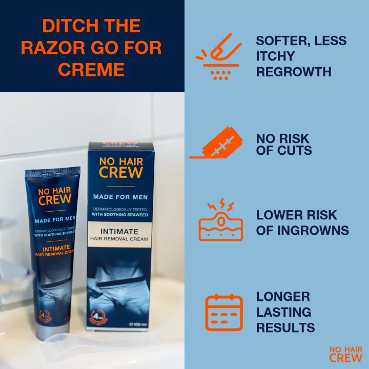 No Hair Crew Intimate Hair Removal Cream 100 ml No Hair Crew