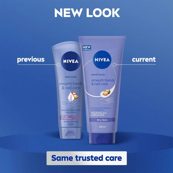 NIVEA Smooth Hands & Nail Care Hand Cream 100 ml Nivea