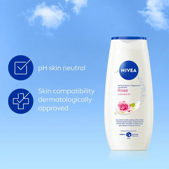 NIVEA Rose & Almond Oil Shower 250 ml Nivea