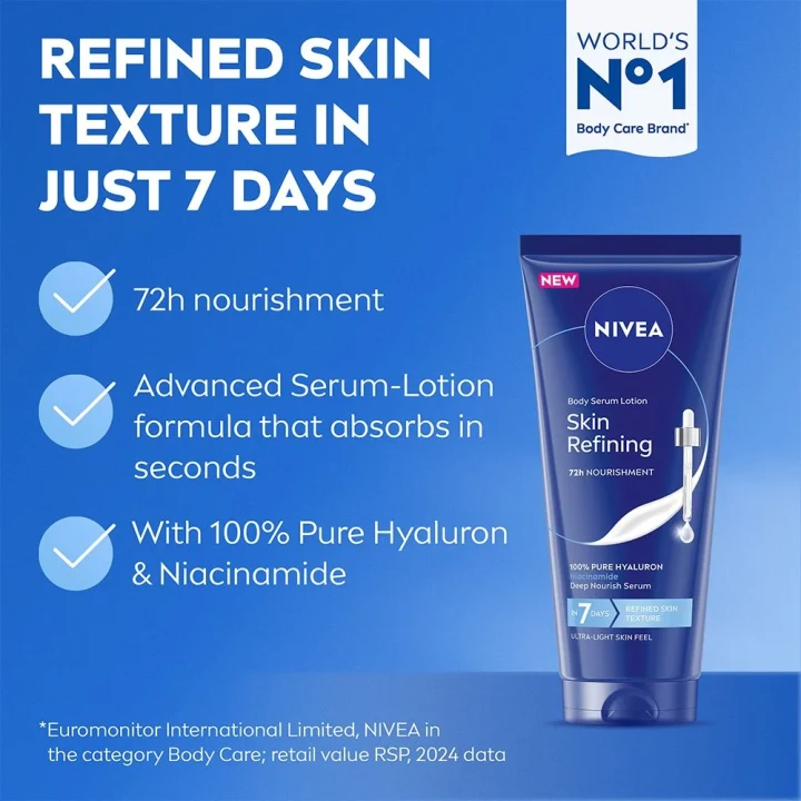 NIVEA Skin Refining Body Serum Lotion 200 ml Nivea