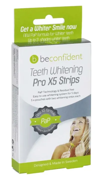 Beconfident Teeth Whitening Pro X5 Strips 5 days Beconfident