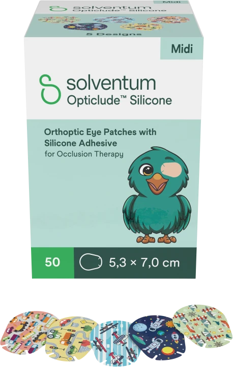 Opticlude Silicone Ögonförband Midi 2738PB 50 st Opticlude