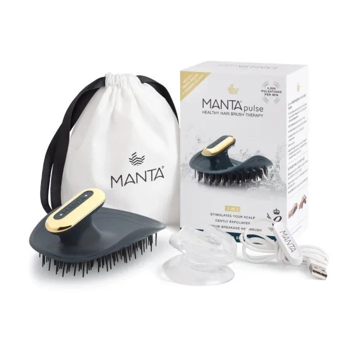 Manta Pulse Deep Ocean Blue Gold with Shower Holder Manta