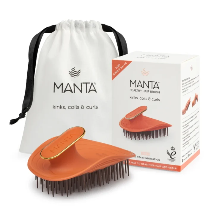 Manta Kinks, Coils & Curls Healthy Hair and Scalp Brush Manta
