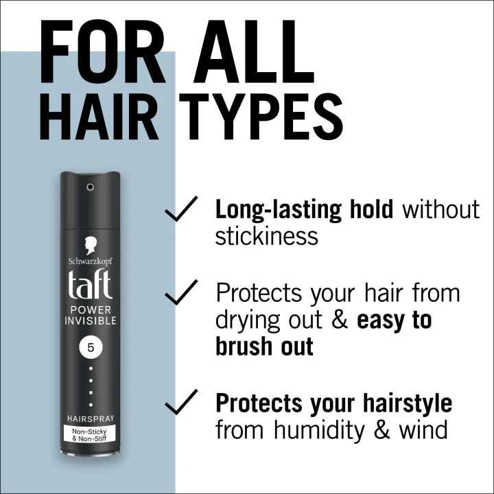 Schwarzkopf Taft Hairspray Power Invisible Hold Level 5 250 ml Schwarzkopf