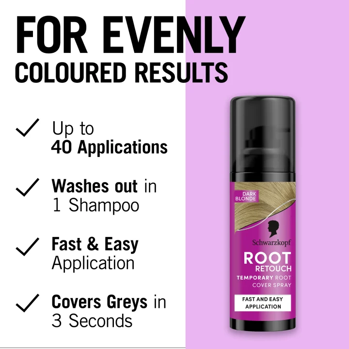 Schwarzkopf Root Retoucher Dark Blonde Utväxtspray 120 ml Schwarzkopf