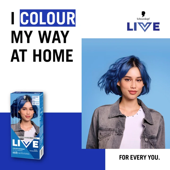 Schwarzkopf LIVE Color Moment 95 Electric Blue Schwarzkopf