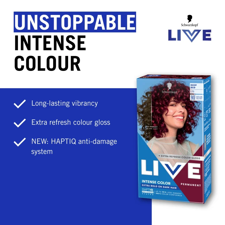 Schwarzkopf LIVE Intense Color L75 Deep Red Schwarzkopf