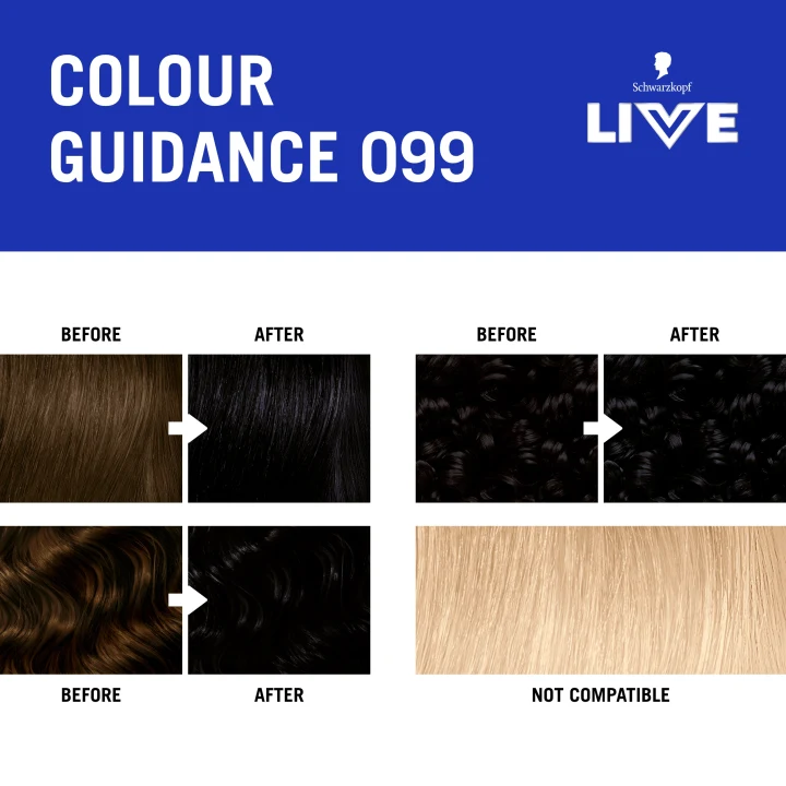 Schwarzkopf LIVE Intense Color 99 Deep Black Schwarzkopf