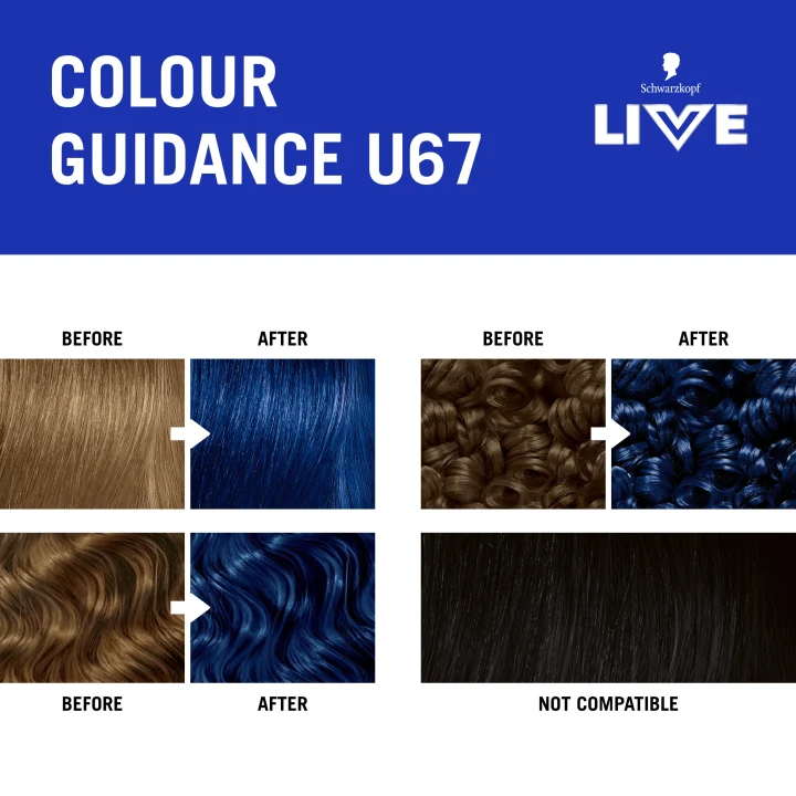 Schwarzkopf LIVE Intense Color U67 Blue Mercury Schwarzkopf