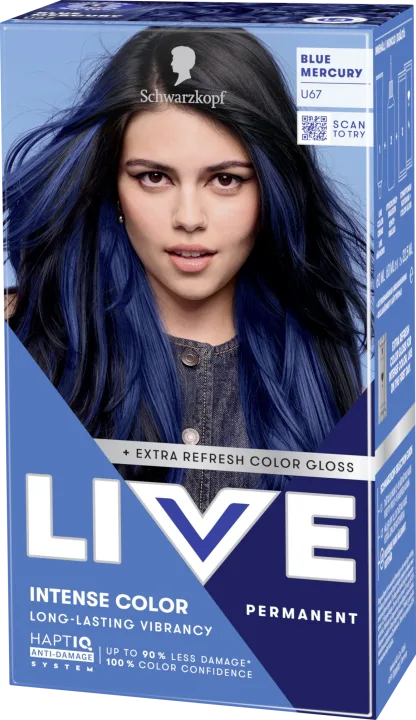Schwarzkopf LIVE Intense Color U67 Blue Mercury Schwarzkopf
