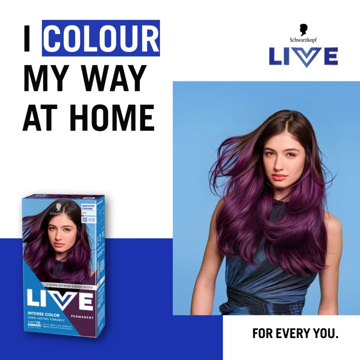 Schwarzkopf LIVE Intense Color U69 Amethyst Chrome Schwarzkopf