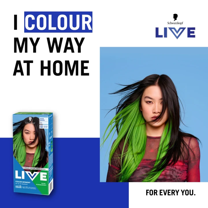 Schwarzkopf LIVE Color Moment 024 Vivid Green Schwarzkopf