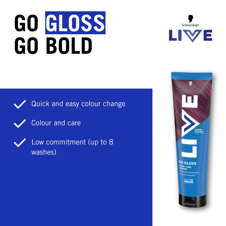 Schwarzkopf LIVE Go Gloss 150 ml Cherry Cola Red Schwarzkopf