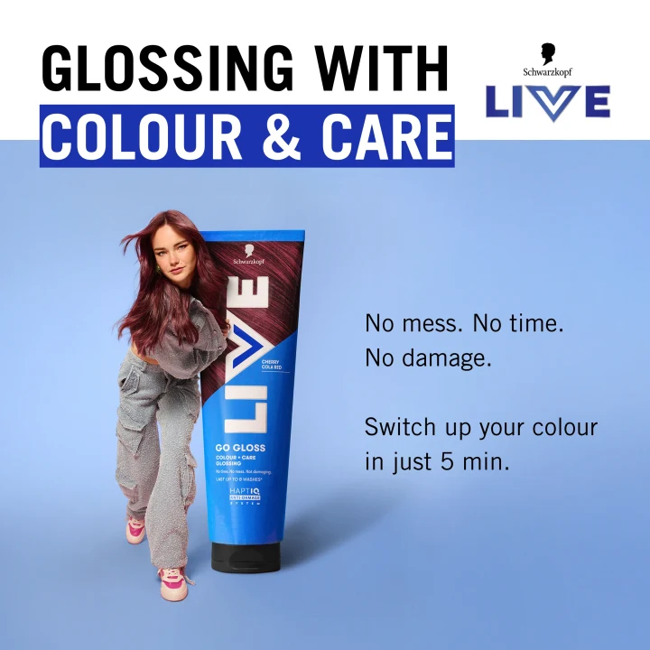 Schwarzkopf LIVE Go Gloss 150 ml Cherry Cola Red Schwarzkopf