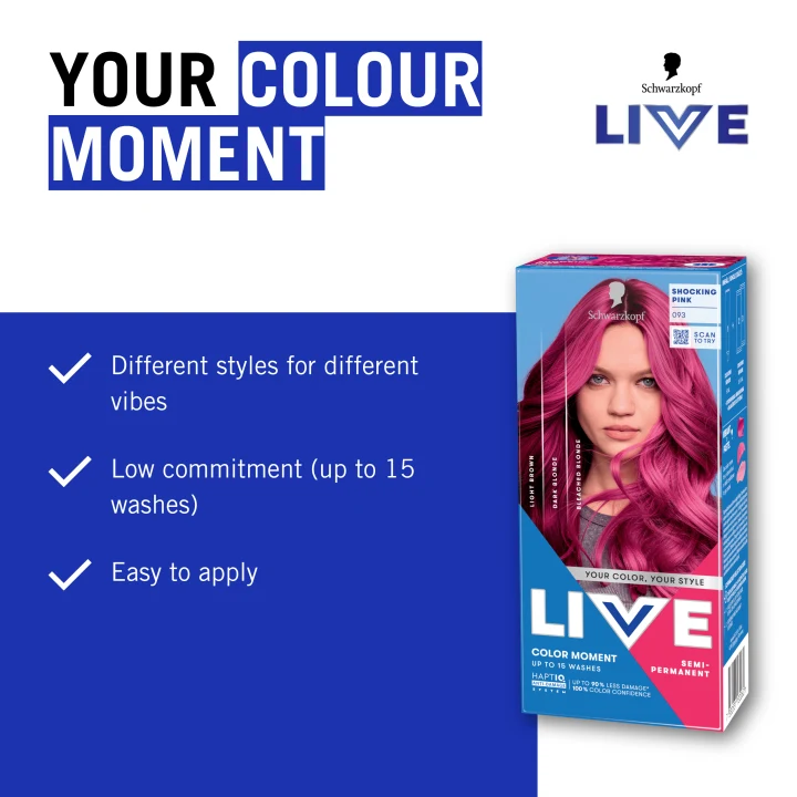 Schwarzkopf LIVE Color Moment 93 Shocking Pink Schwarzkopf