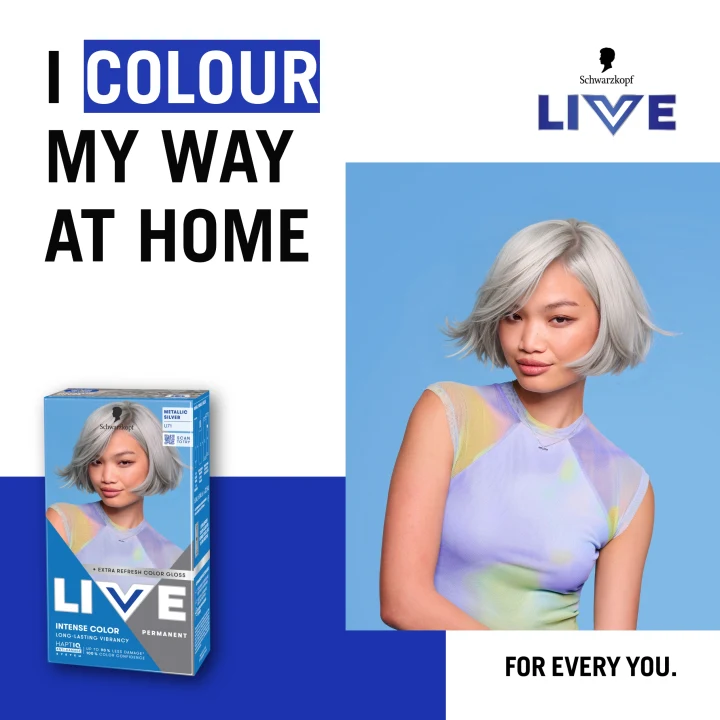 Schwarzkopf LIVE Intense Color U71 Metallic Silver Schwarzkopf