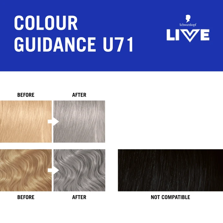 Schwarzkopf LIVE Intense Color U71 Metallic Silver Schwarzkopf