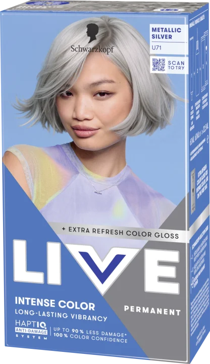 Schwarzkopf LIVE Intense Color U71 Metallic Silver Schwarzkopf