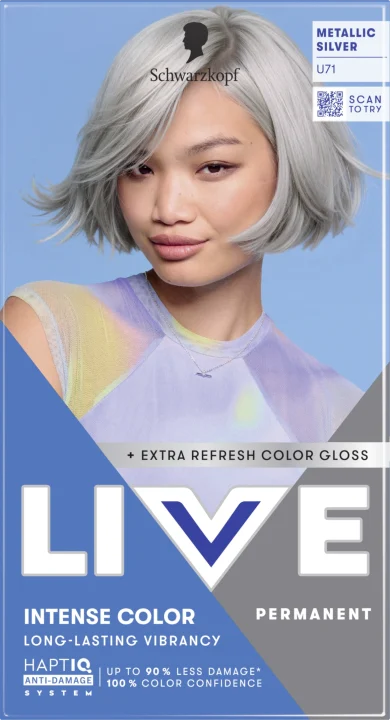 Schwarzkopf LIVE Intense Color U71 Metallic Silver Schwarzkopf