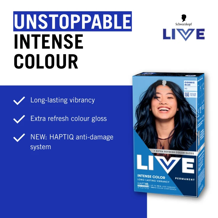 Schwarzkopf LIVE Intense Color 90 Cosmic Blue Schwarzkopf