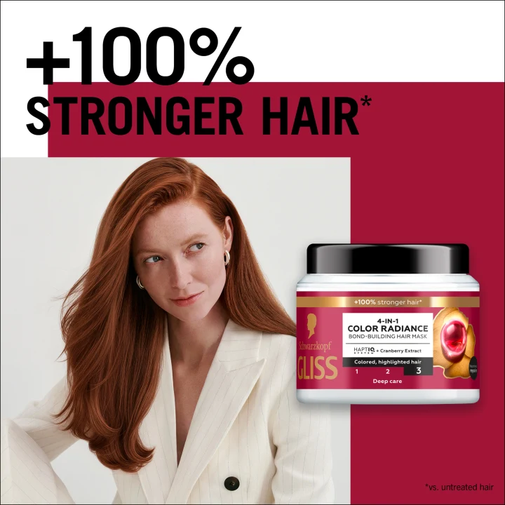 Schwarzkopf Gliss 4-In-1 Color Radiance Bond-Building Hair Mask 400 ml Schwarzkopf