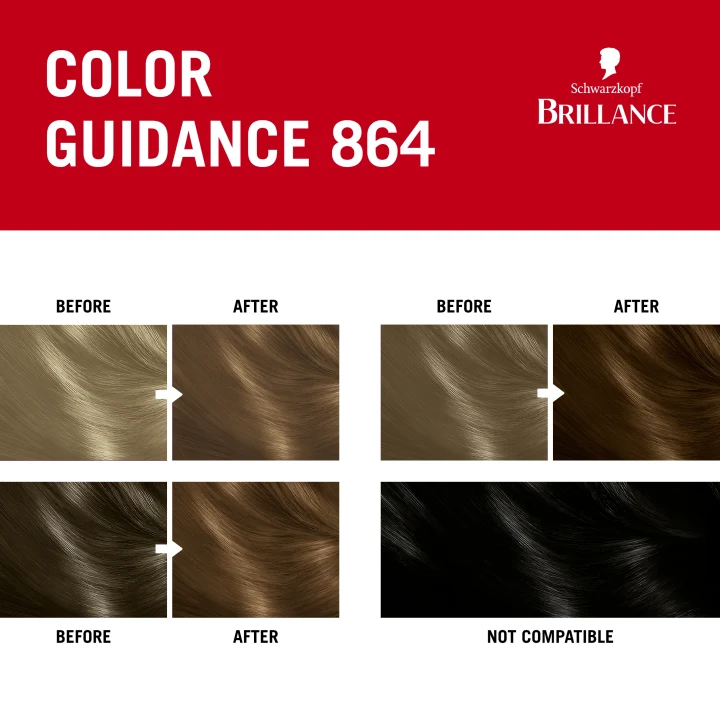 Schwarzkopf Brillance Permanent Intensive Color 864 Warm Brown Schwarzkopf