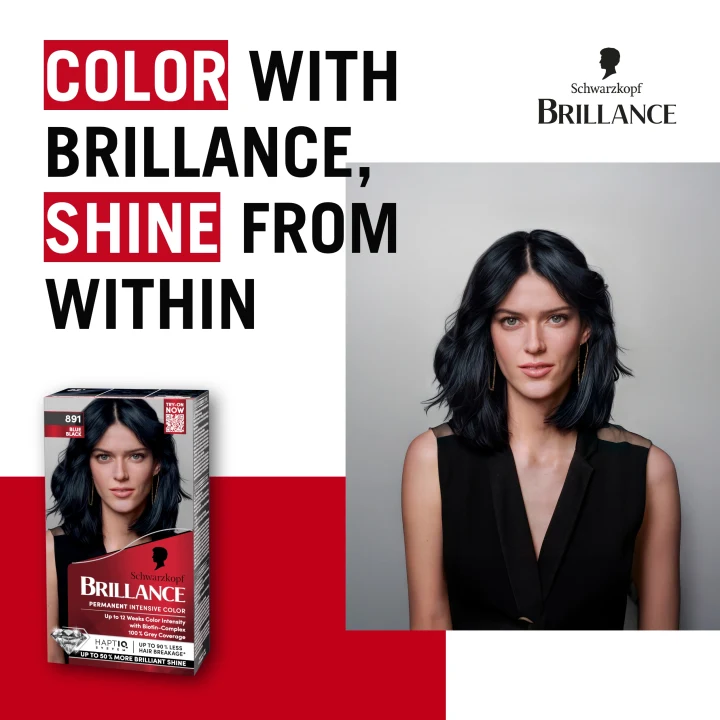 Schwarzkopf Brillance Permanent Intensive Color 891 Blue Black Schwarzkopf