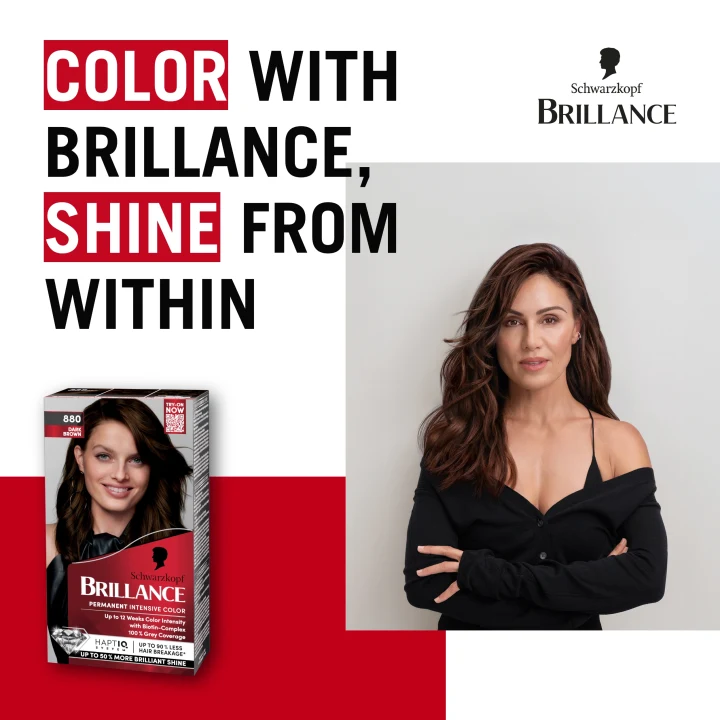 Schwarzkopf Brillance Permanent Intensive Color 880 Dark Brown Schwarzkopf