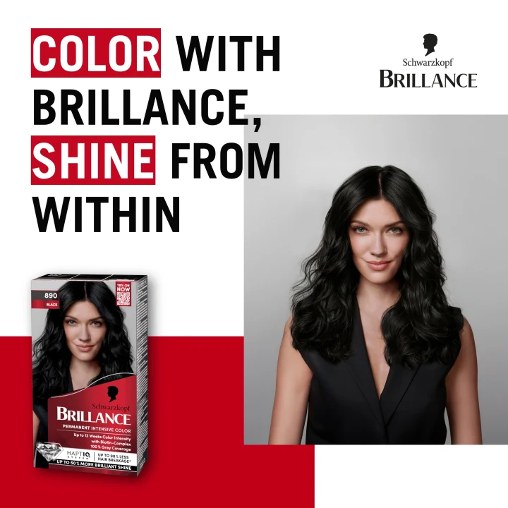 Schwarzkopf Brillance Permanent Intensive Color 890 Black Schwarzkopf