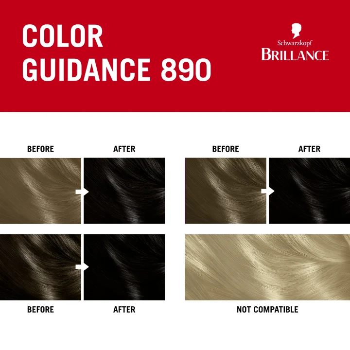 Schwarzkopf Brillance Permanent Intensive Color 890 Black Schwarzkopf