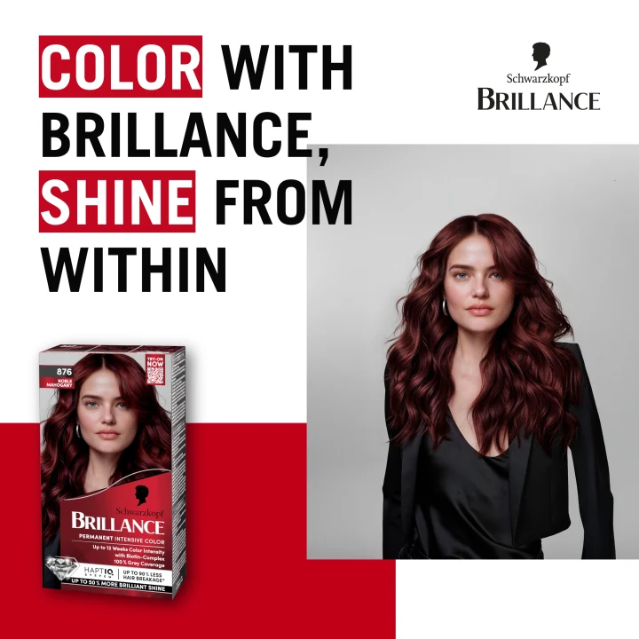 Schwarzkopf Brillance Permanent Intensive Color 876 Noble Mahogony Schwarzkopf