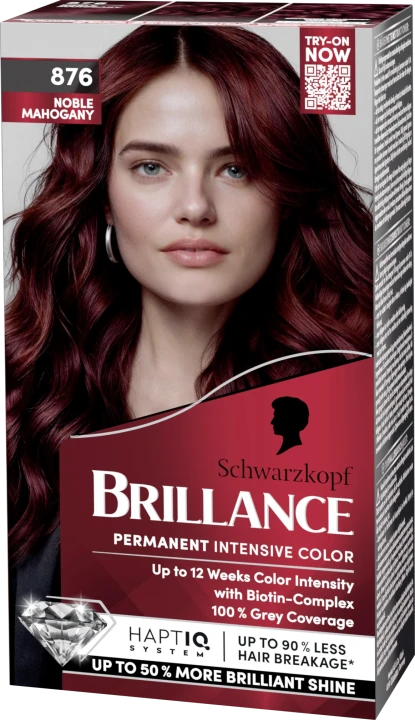 Schwarzkopf Brillance Permanent Intensive Color 876 Noble Mahogony Schwarzkopf