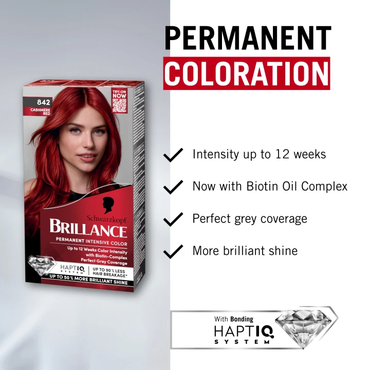Schwarzkopf Brillance Permanent Intensive Color 842 Cashmere Schwarzkopf