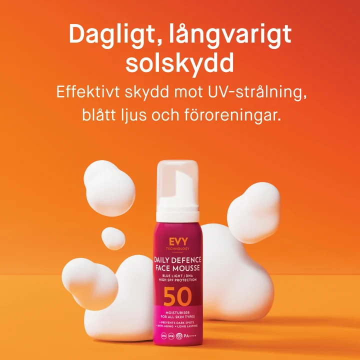 Evy Daily Defense Face Mousse SPF 50, 75 ml Evy