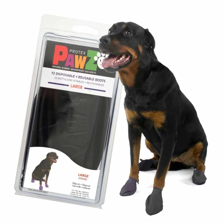 Pawz Dog Boots Black L Pawz Dog