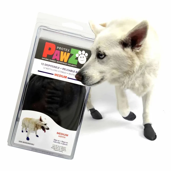 Pawz Dog Boots Black M Pawz Dog