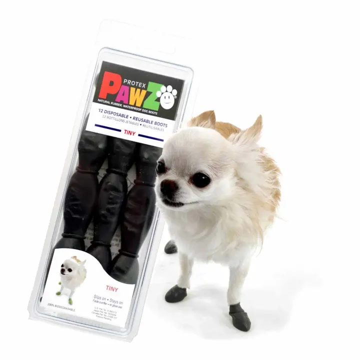 Pawz Dog Boots Black Tiny Pawz Dog